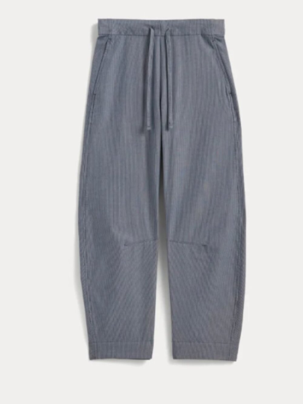 Everlane The Easy Barrel Pant Dark Denim Pinstripe Size XL NWOT